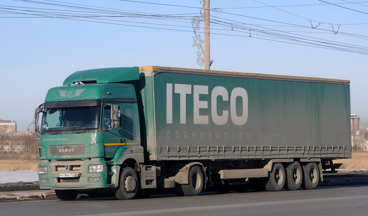 Новгородская область, № Р 418 КВ 152 — КамАЗ-5490-S5(87)