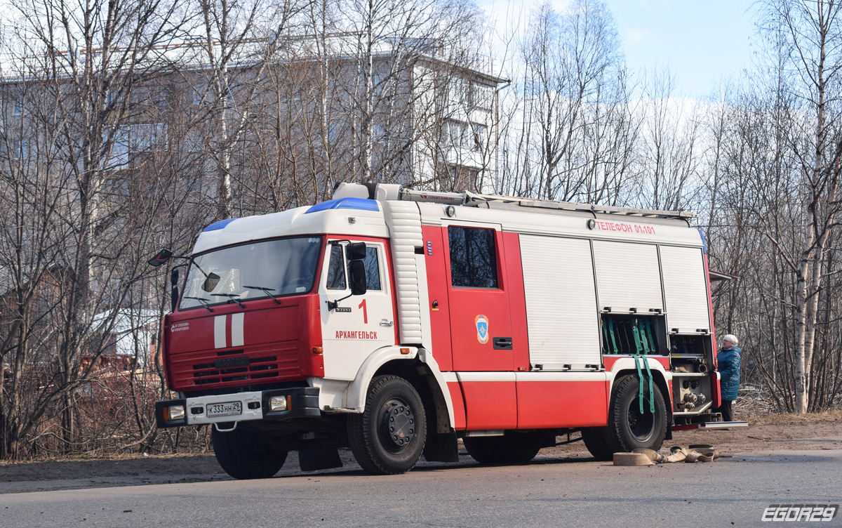 Архангельская область, № К 333 НН 29 — КамАЗ-43253-A3(96)