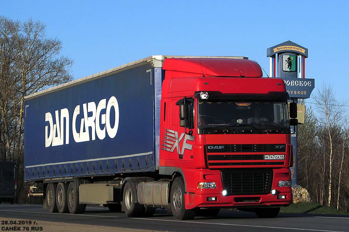 Костромская область, № М 747 ОА 44 — DAF XF95 FT