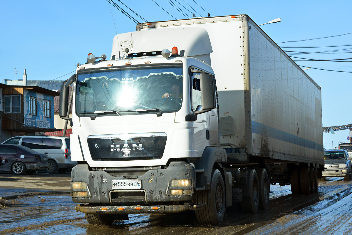 Саха (Якутия), № М 555 ВН 14 — MAN TGS 33.440