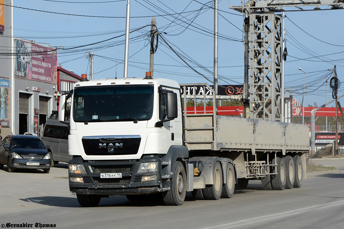 Саха (Якутия), № В 316 КК 14 — MAN TGS 26.440