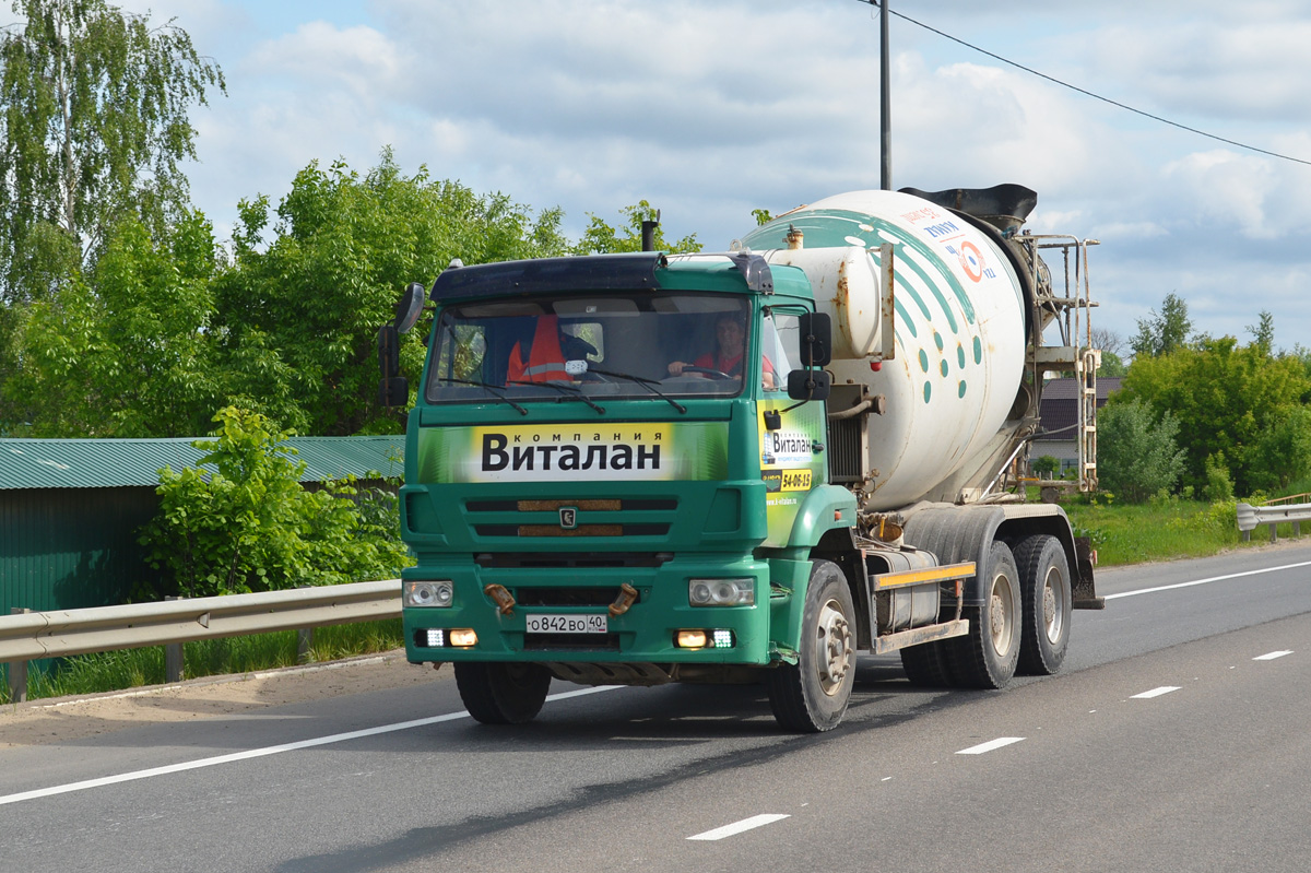 Калужская область, № О 842 ВО 40 — КамАЗ-6520-L4(19)