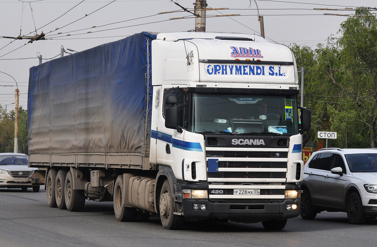 Омская область, № Р 228 МХ 55 — Scania ('1996) R420