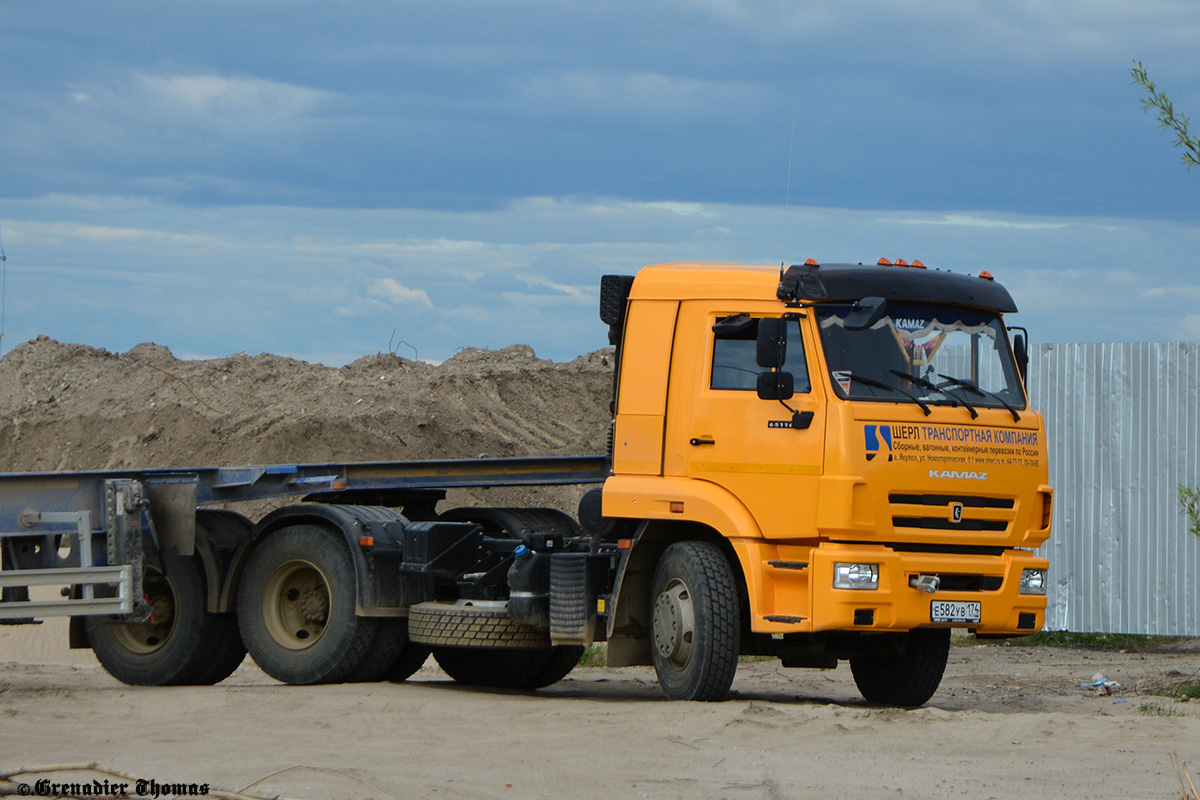 Саха (Якутия), № Е 582 УВ 174 — КамАЗ-65116-A5(48)