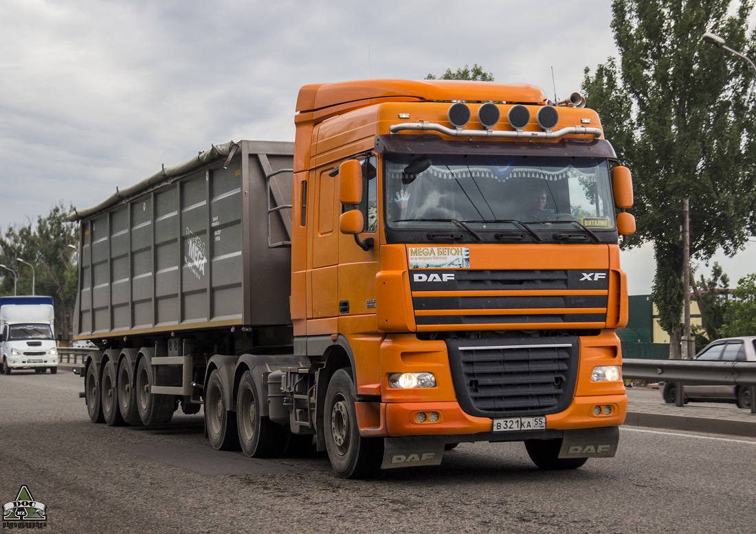 Алматы, № В 321 КА 55 — DAF XF105 FTT