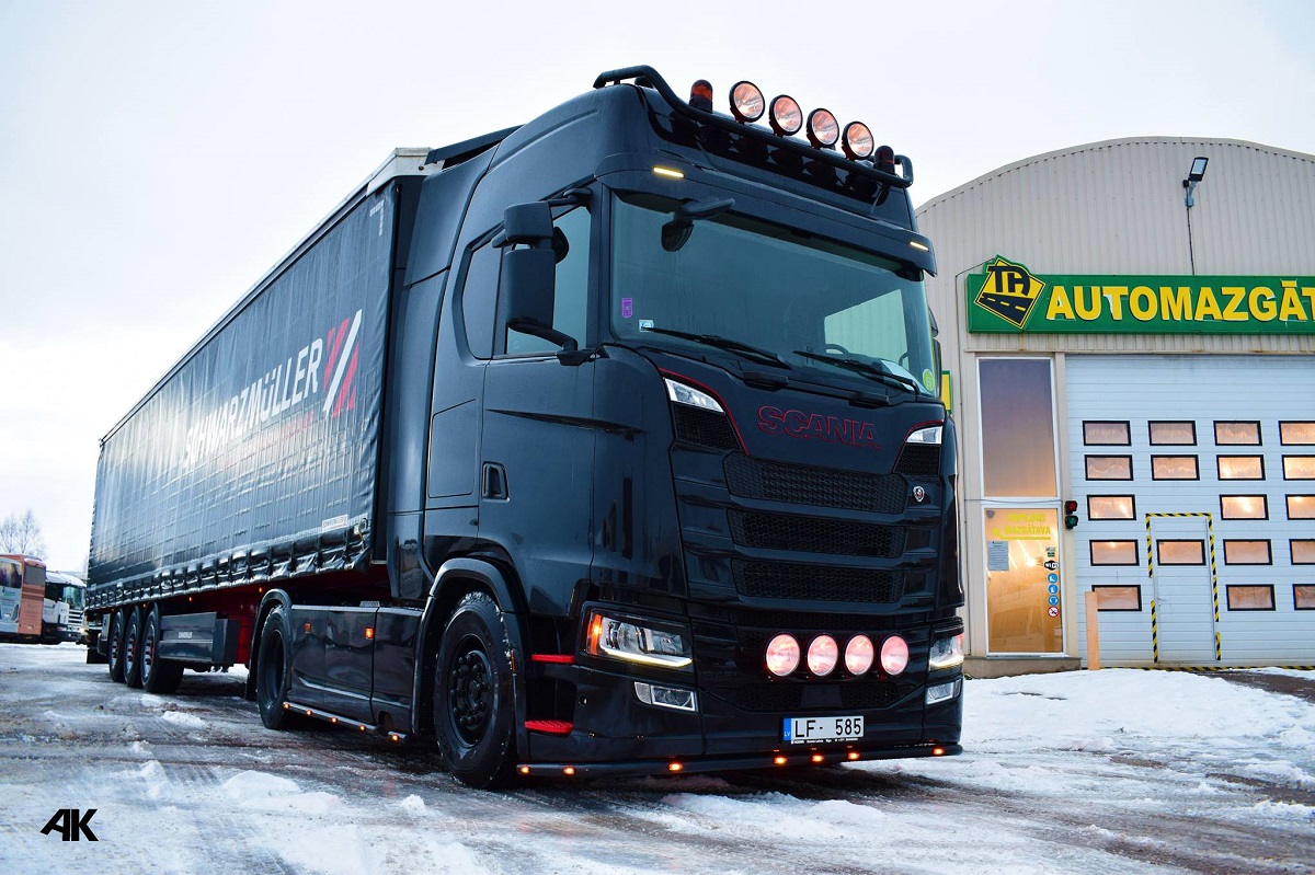 Латвия, № LF-585 — Scania ('2016) S450
