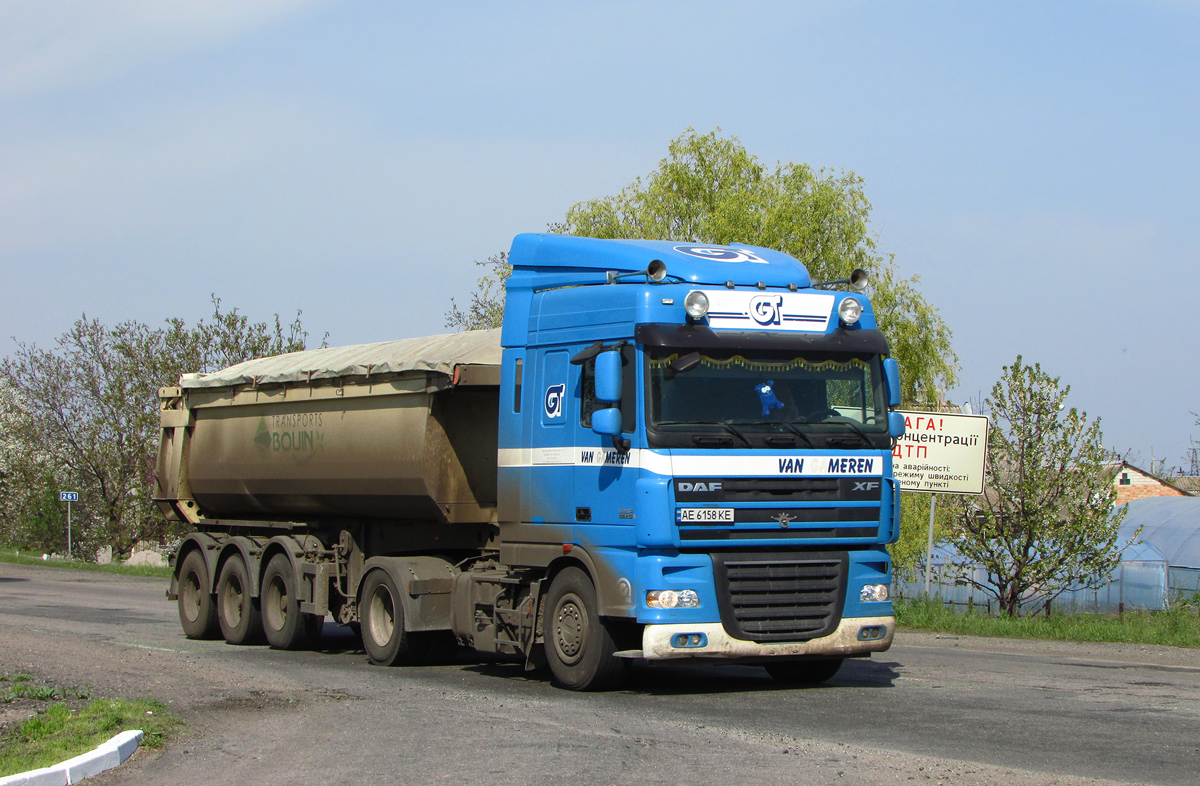 Днепропетровская область, № АЕ 6158 КЕ — DAF XF105 FT