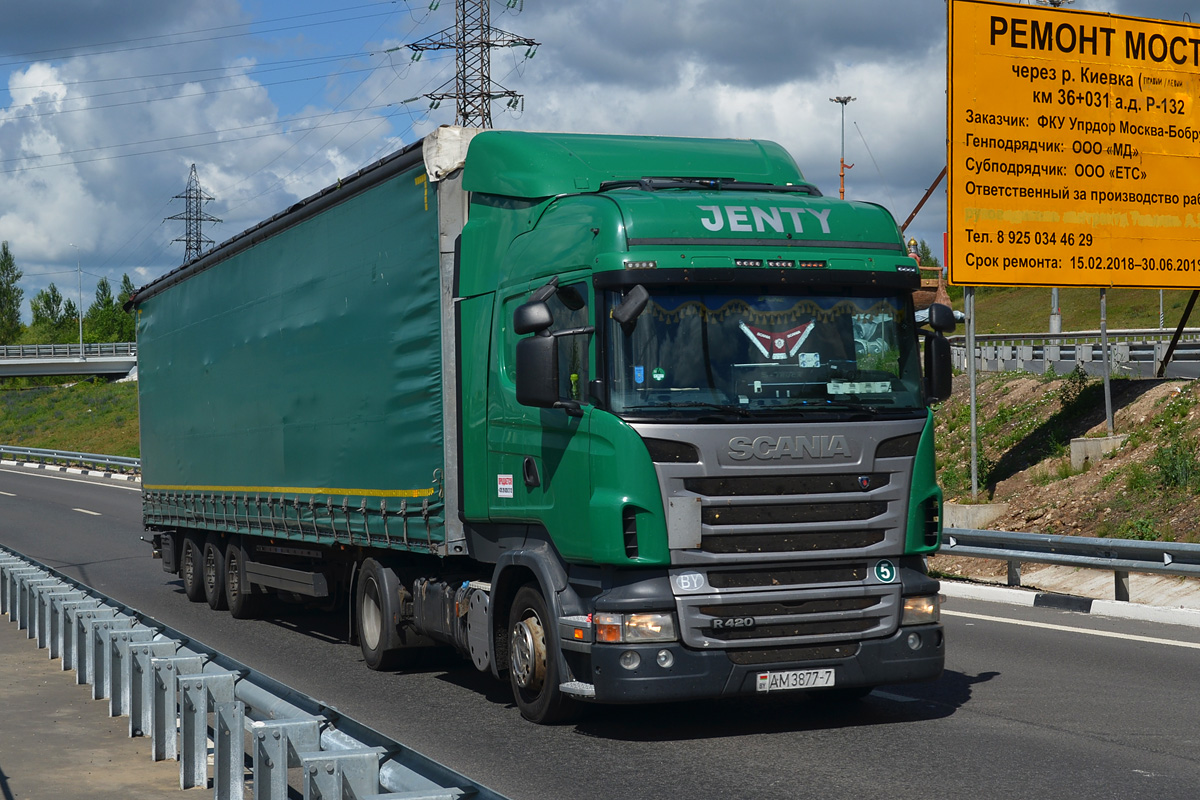 Минск, № АМ 3877-7 — Scania ('2009) R420