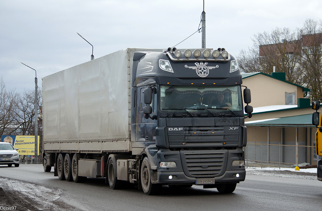 Хмельницкая область, № ВХ 0959 СВ — DAF XF105 FT