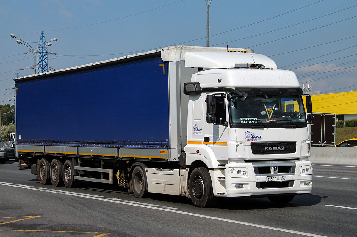 Владимирская область, № М 340 НЕ 33 — КамАЗ-5490-T5(68)