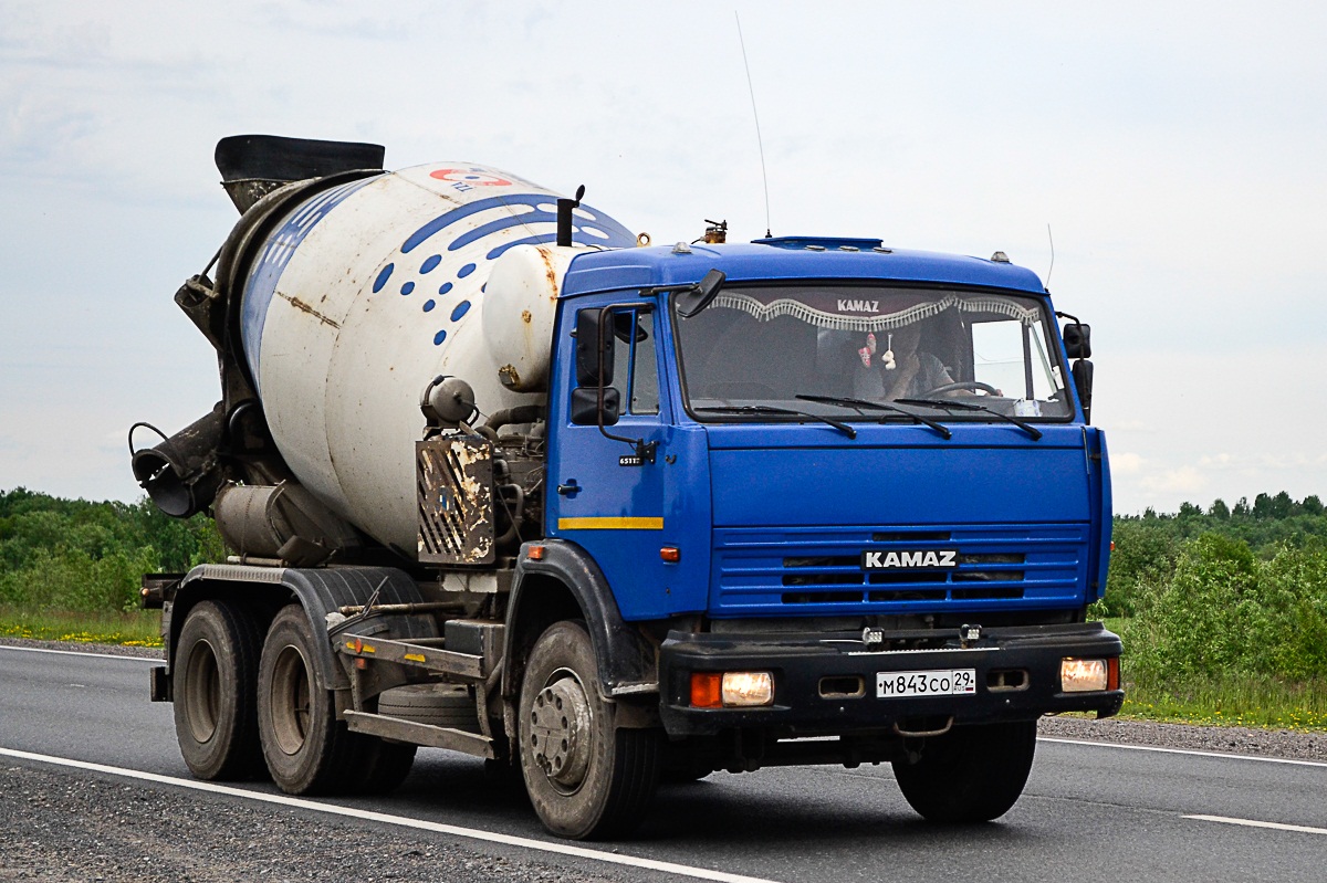 Архангельская область, № М 843 СО 29 — КамАЗ-65115-D3(97)