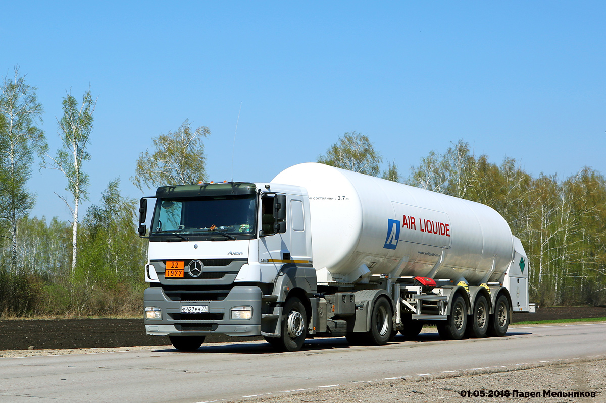 Москва, № В 427 РН 77 — Mercedes-Benz Axor 1840 [Z9M]