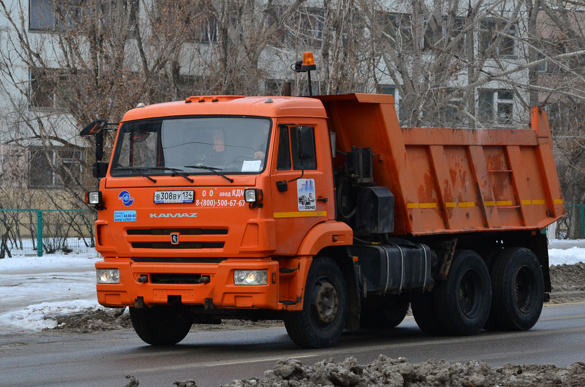 Волгоградская область, № В 308 ВУ 134 — КамАЗ-65115-L4(19)