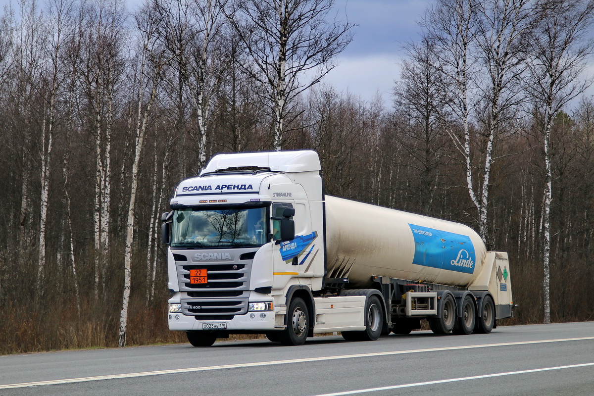 Санкт-Петербург, № Х 023 НВ 178 — Scania ('2013) R400