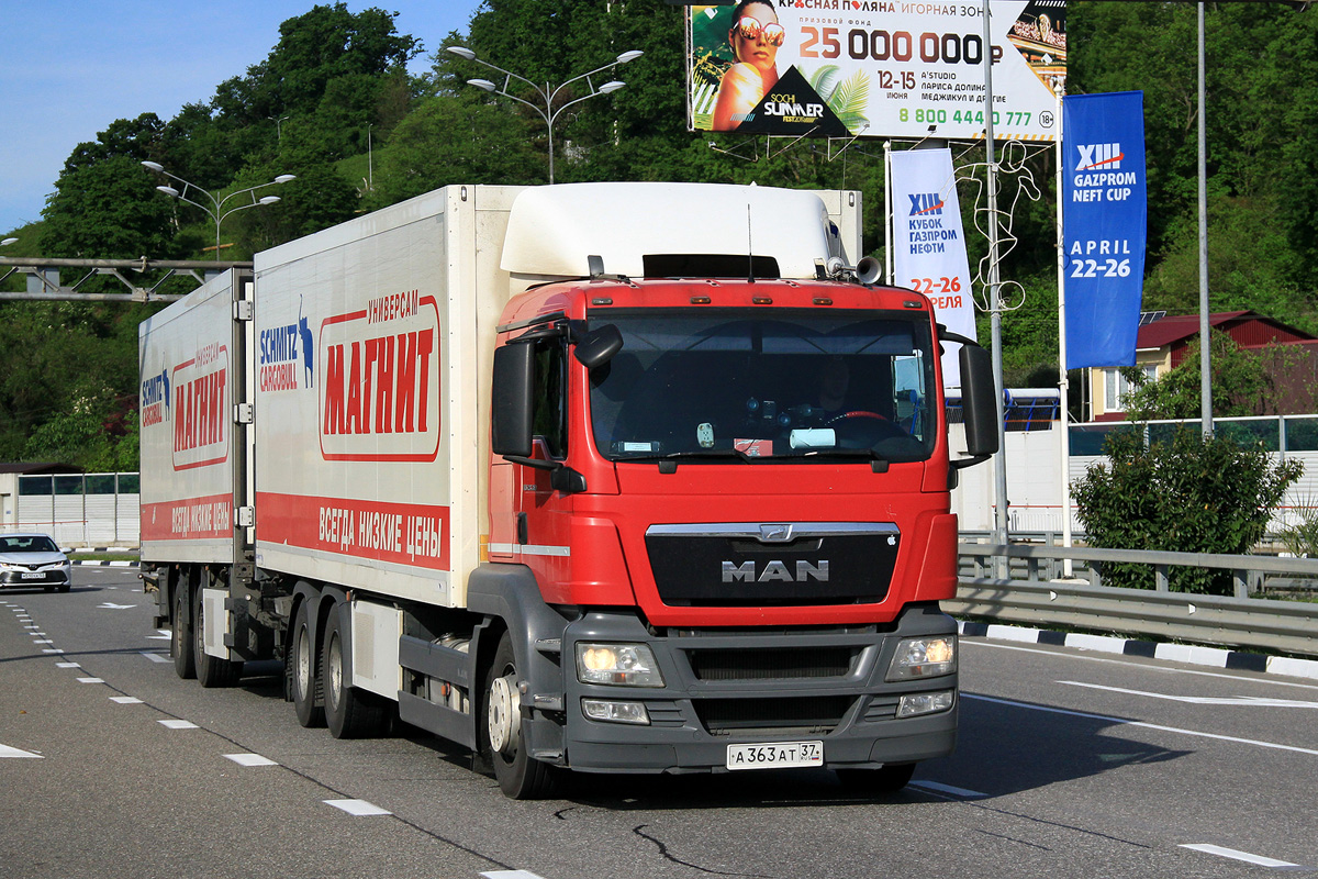 Краснодарский край, № А 363 АТ 37 — MAN TGS 28.360