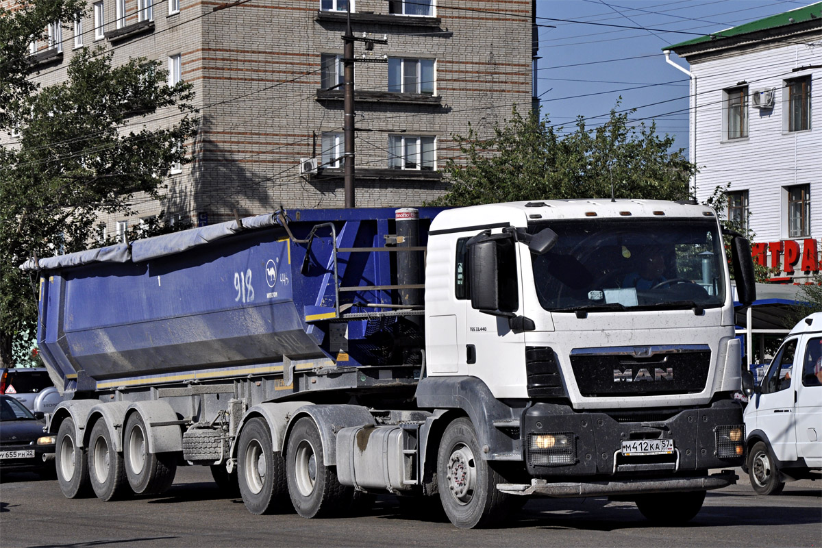 Орловская область, № М 412 КА 57 — MAN TGS 33.440