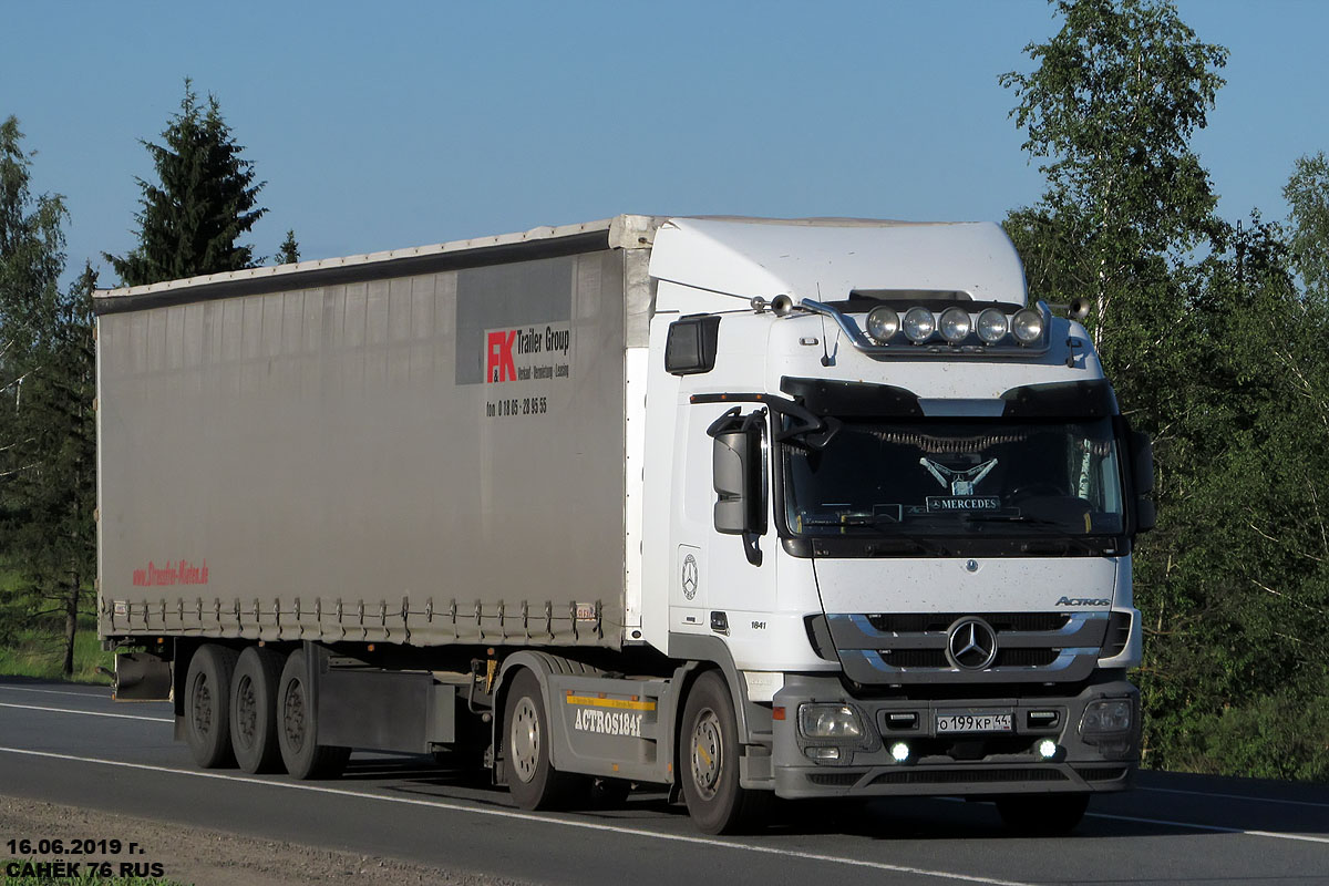 Костромская область, № О 199 КР 44 — Mercedes-Benz Actros ('2009) 1841