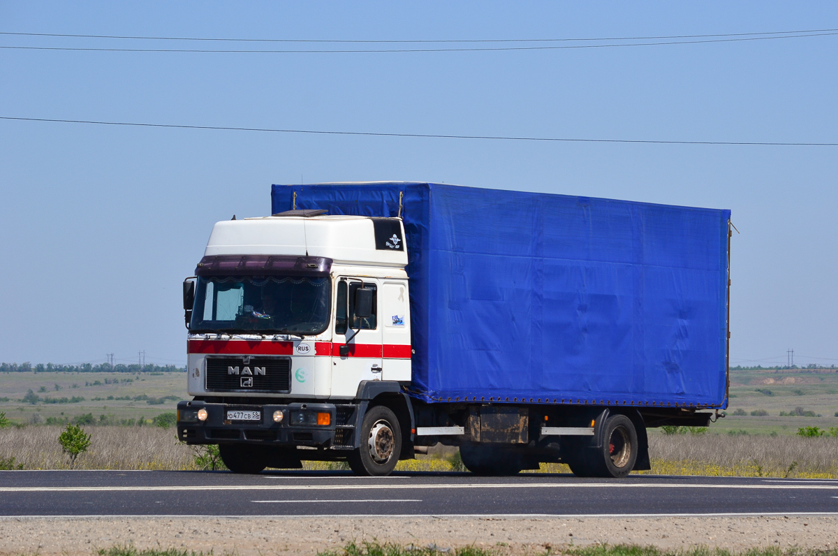 Пензенская область, № О 477 СВ 58 — MAN F2000 18.xxx (общая)