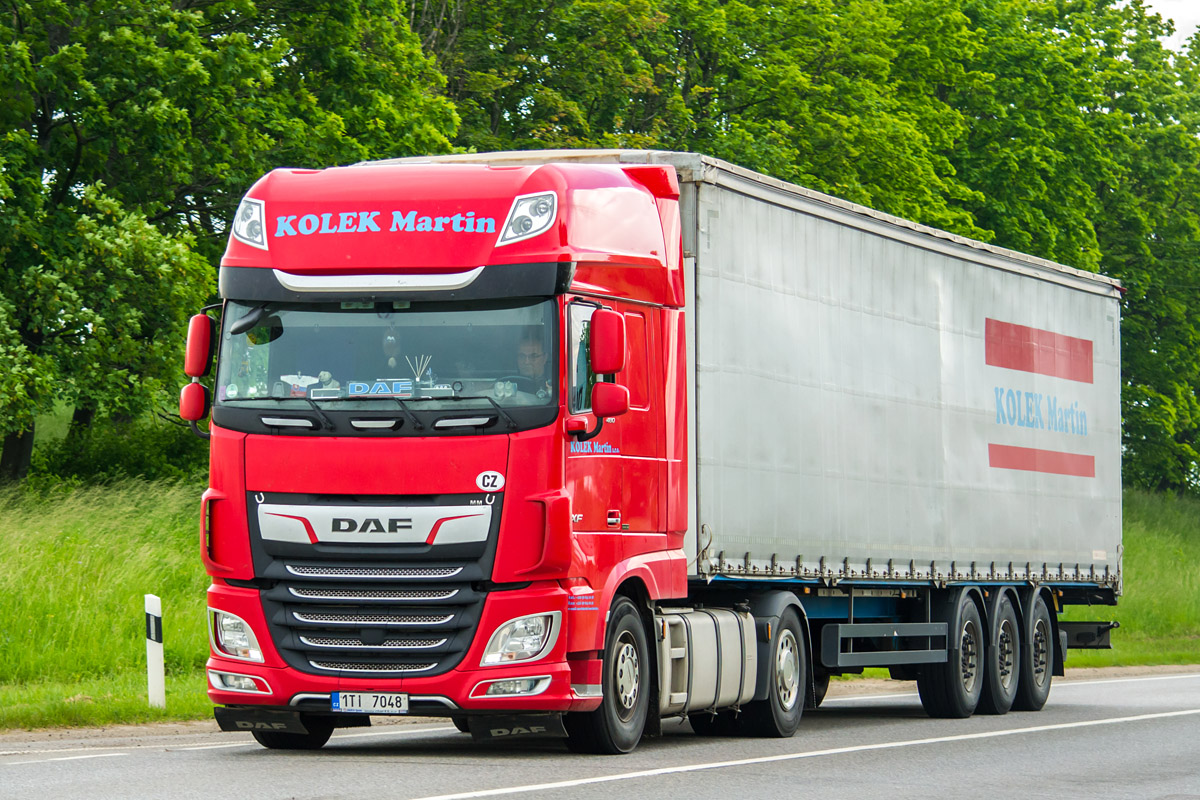Чехия, № 1TI 7048 — DAF XF Euro6 FT