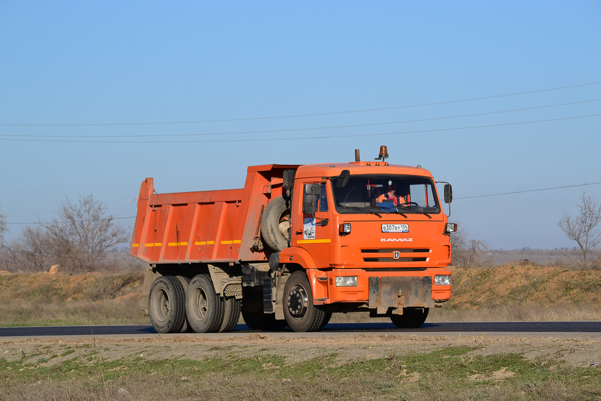 Волгоградская область, № В 307 ВУ 134 — КамАЗ-65115-L4(19)