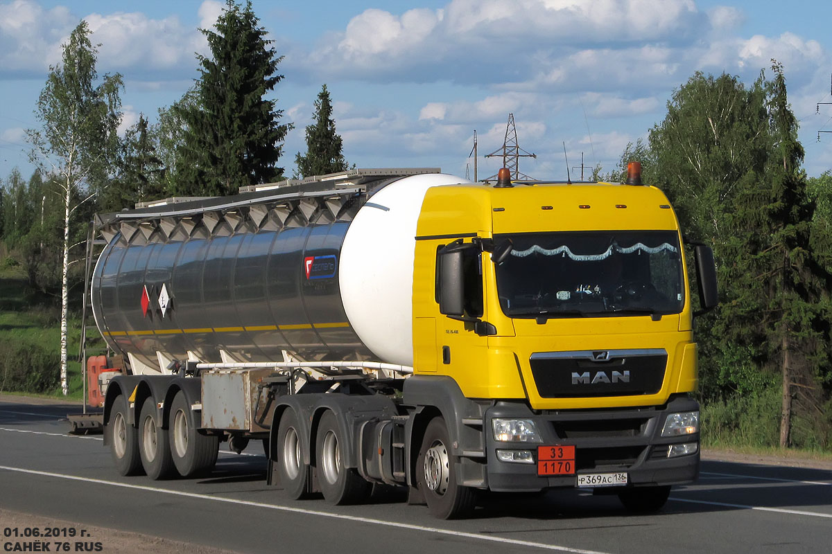 Воронежская область, № Р 369 АС 136 — MAN TGS 26.400