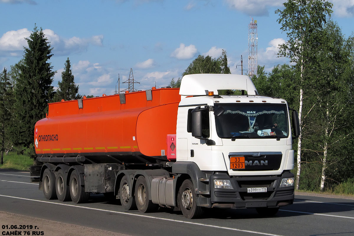 Санкт-Петербург, № В 399 ТТ 178 — MAN TGS 26.440