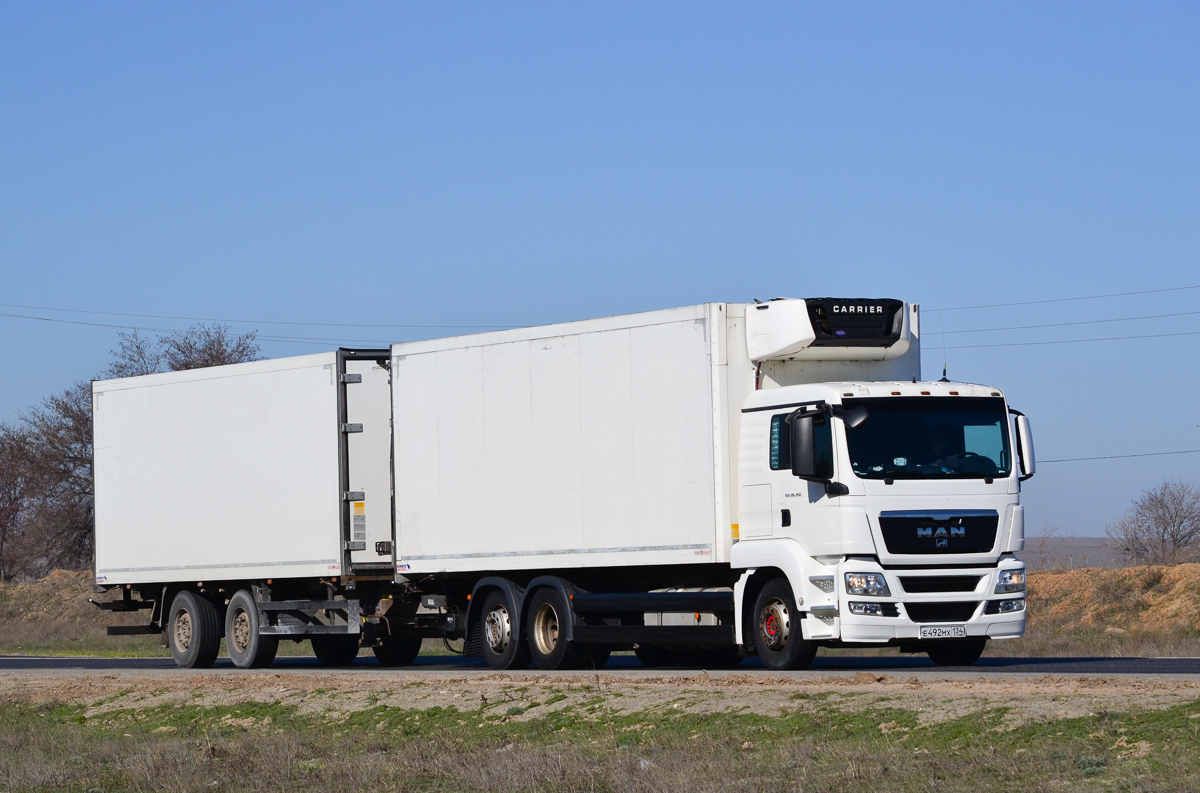 Волгоградская область, № Е 492 МХ 134 — MAN TGS 26.350