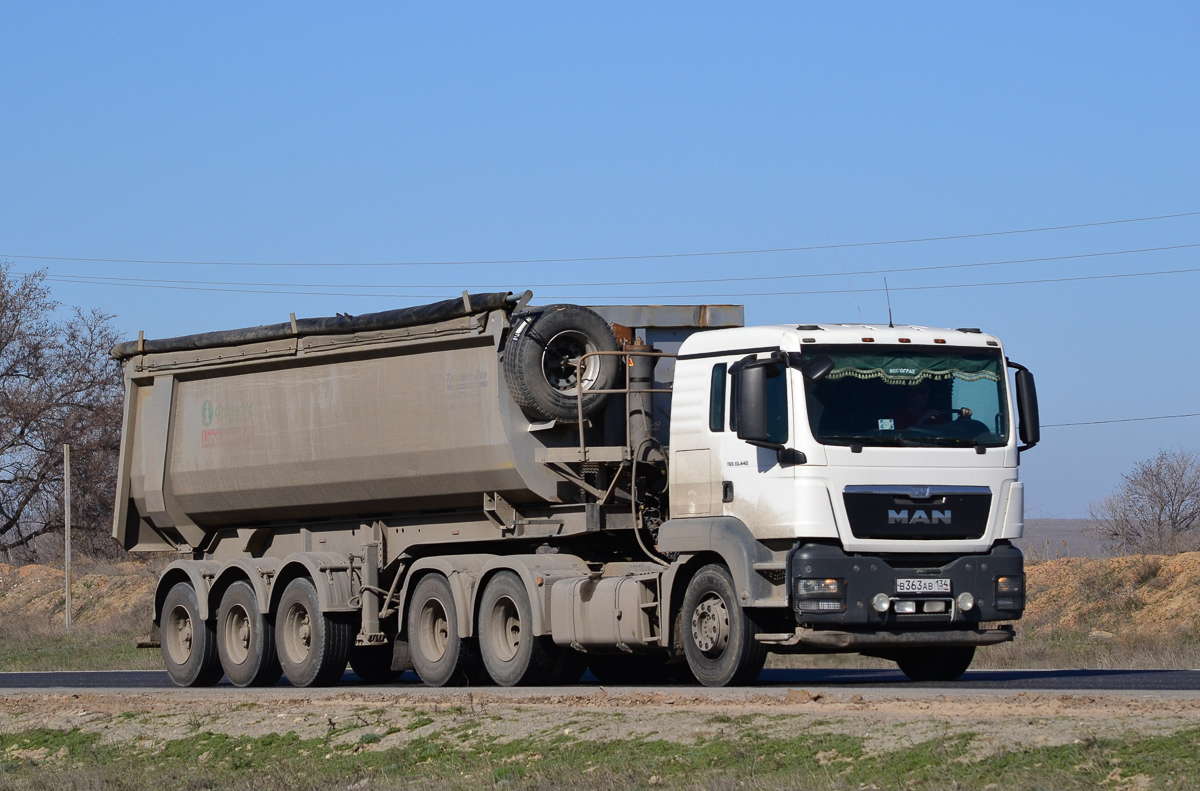Волгоградская область, № В 363 АВ 134 — MAN TGS 33.440