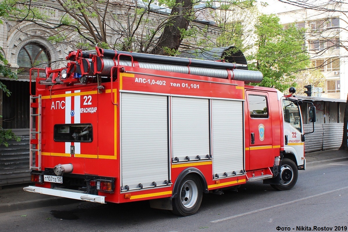 Краснодарский край, № Т 107 ТЕ 123 — Isuzu NPR75 [Z7X]