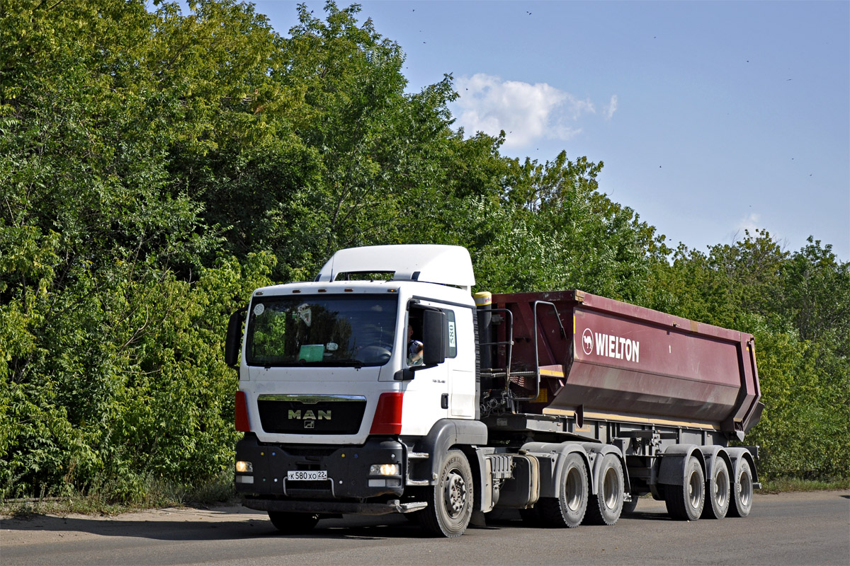 Алтайский край, № К 580 ХО 22 — MAN TGS 33.480