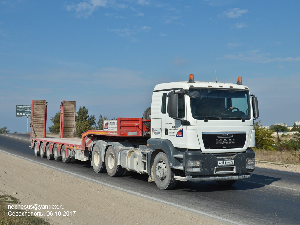Севастополь, № А 188 КО 92 — MAN TGS 33.480