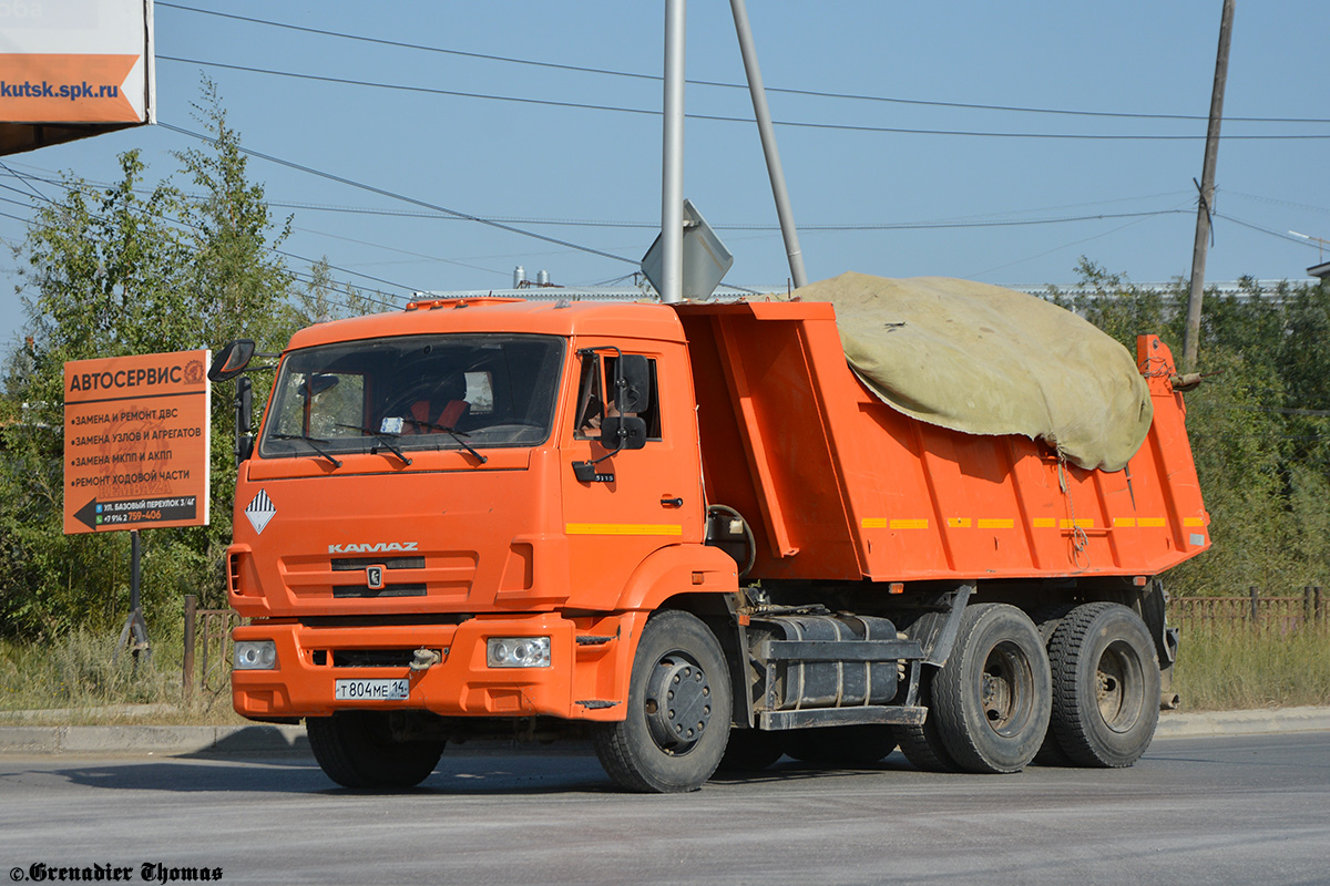 Саха (Якутия), № Т 804 МЕ 14 — КамАЗ-65115-N3(78)