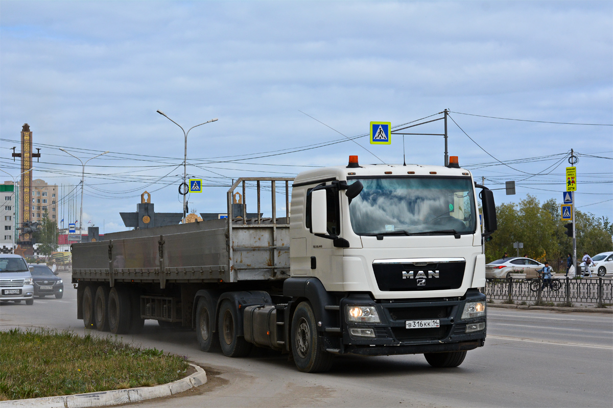 Саха (Якутия), № В 316 КК 14 — MAN TGS 26.440