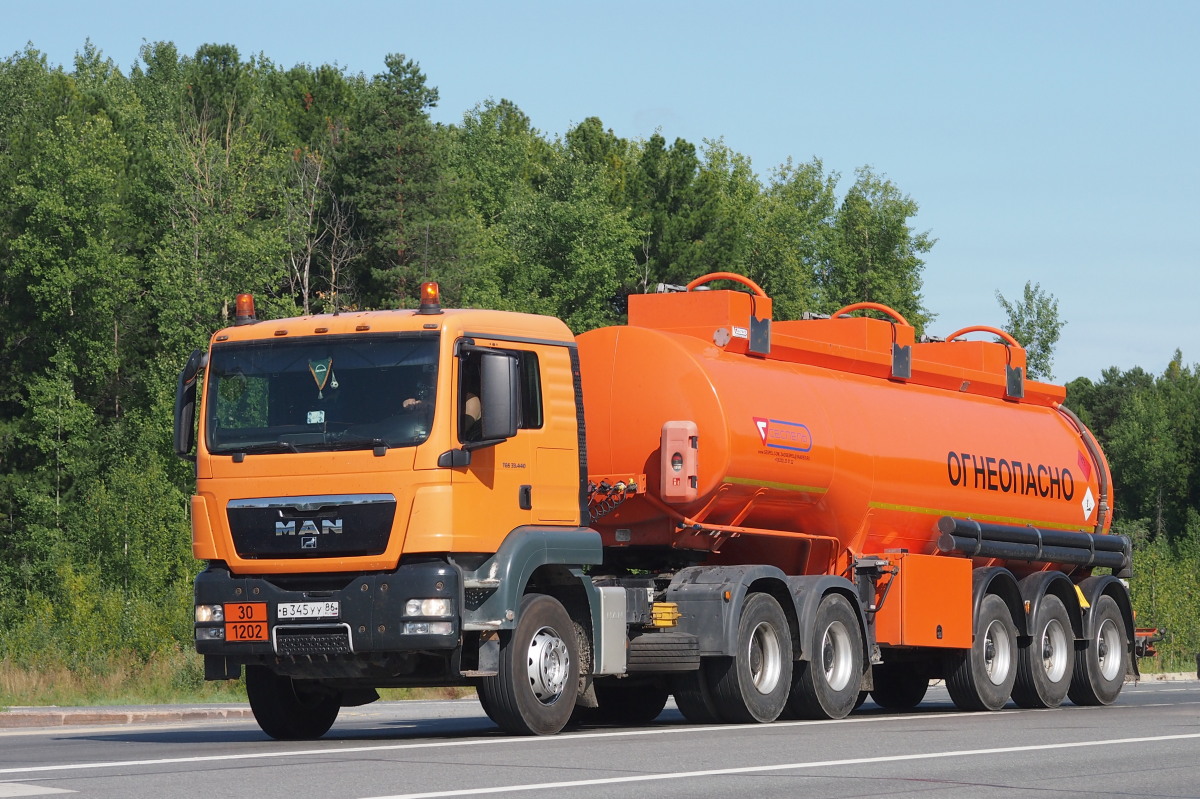 Ханты-Мансийский автоном.округ, № В 345 УУ 86 — MAN TGS 33.440