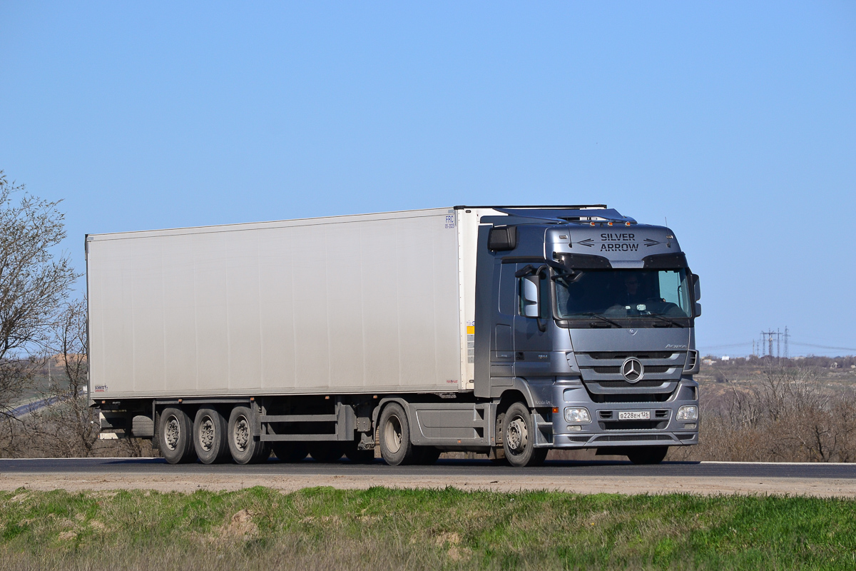 Ставропольский край, № В 228 ЕН 126 — Mercedes-Benz Actros ('2009) 1844; Mercedes-Benz Actros ('2009) "Silver Arrow" (Волгоградская область)