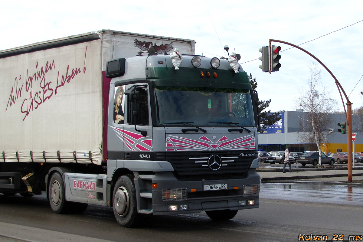 Алтайский край, № Т 064 НЕ 22 — Mercedes-Benz Actros ('1997) 1843
