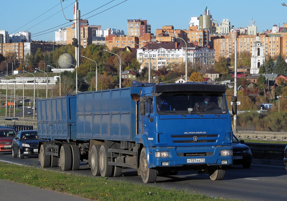 Тульская область, № Т 727 АА 71 — КамАЗ-65117-N3(78)