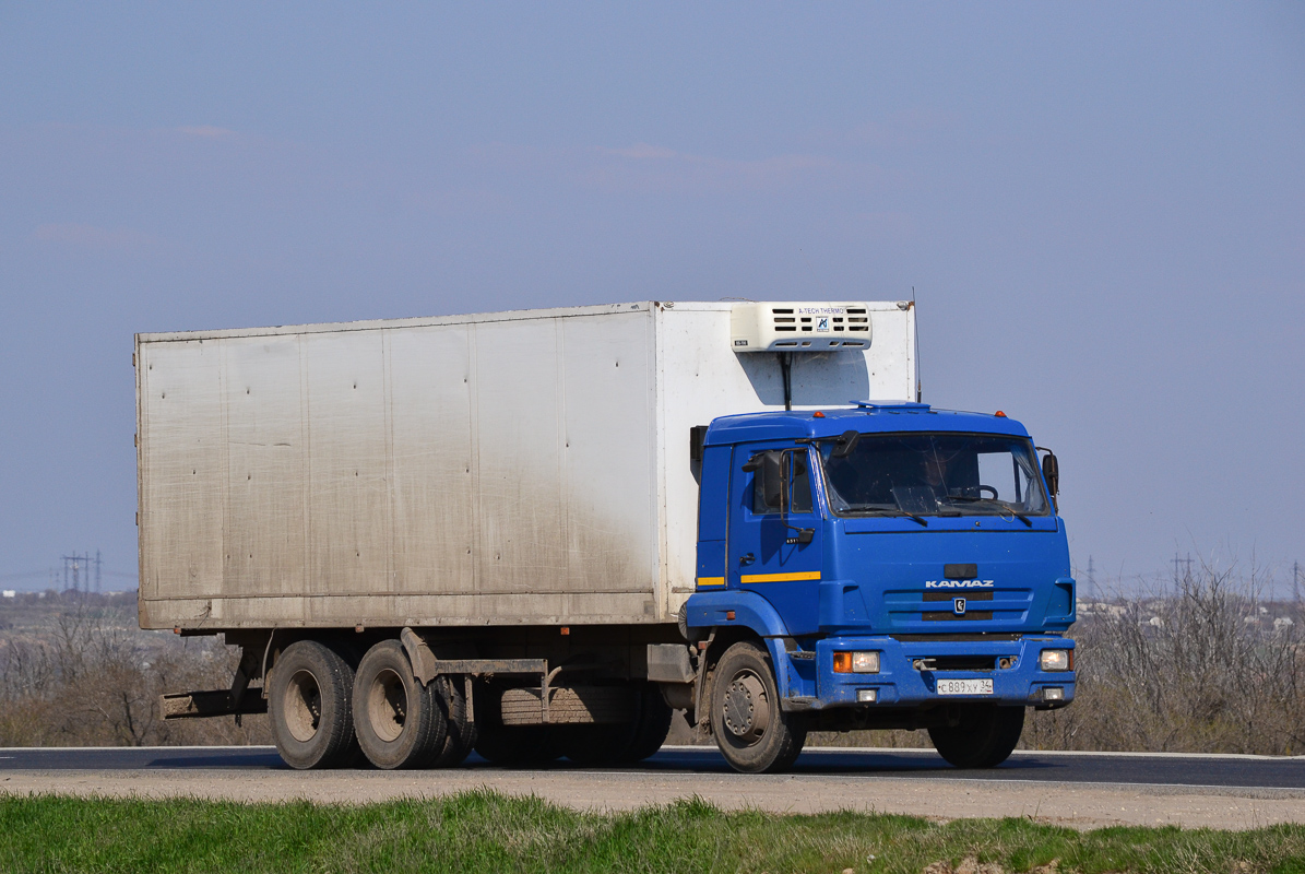 Волгоградская область, № С 889 ХУ 34 — КамАЗ-65117-N3(78)