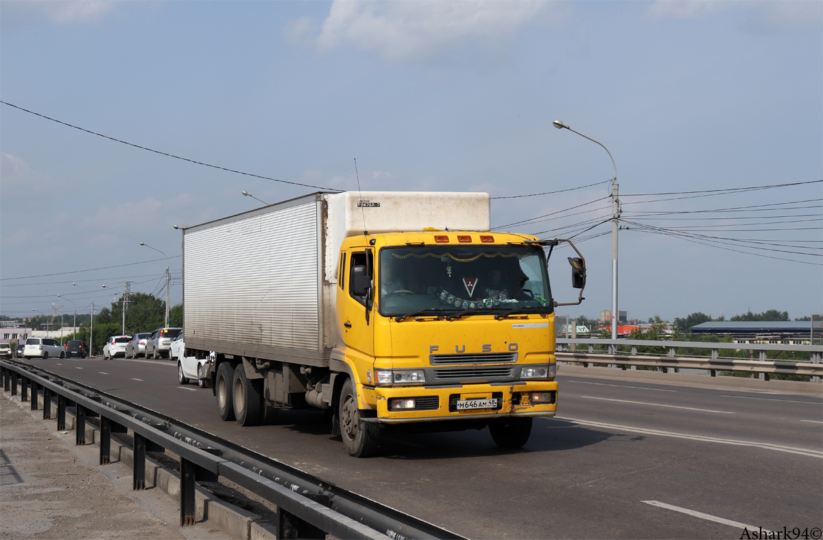 Красноярский край, № М 646 АМ 48 — Mitsubishi Fuso (общая модель)