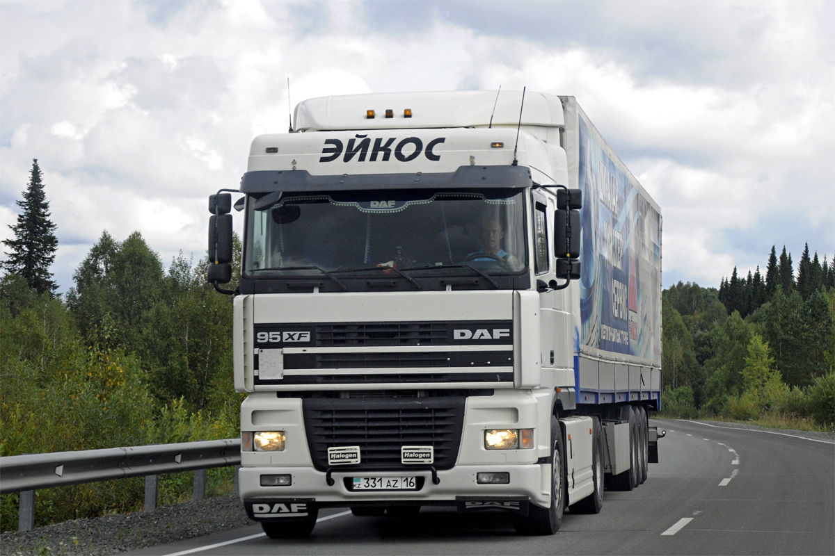 Абайская область, № 331 AZ 16 — DAF 95XF FT