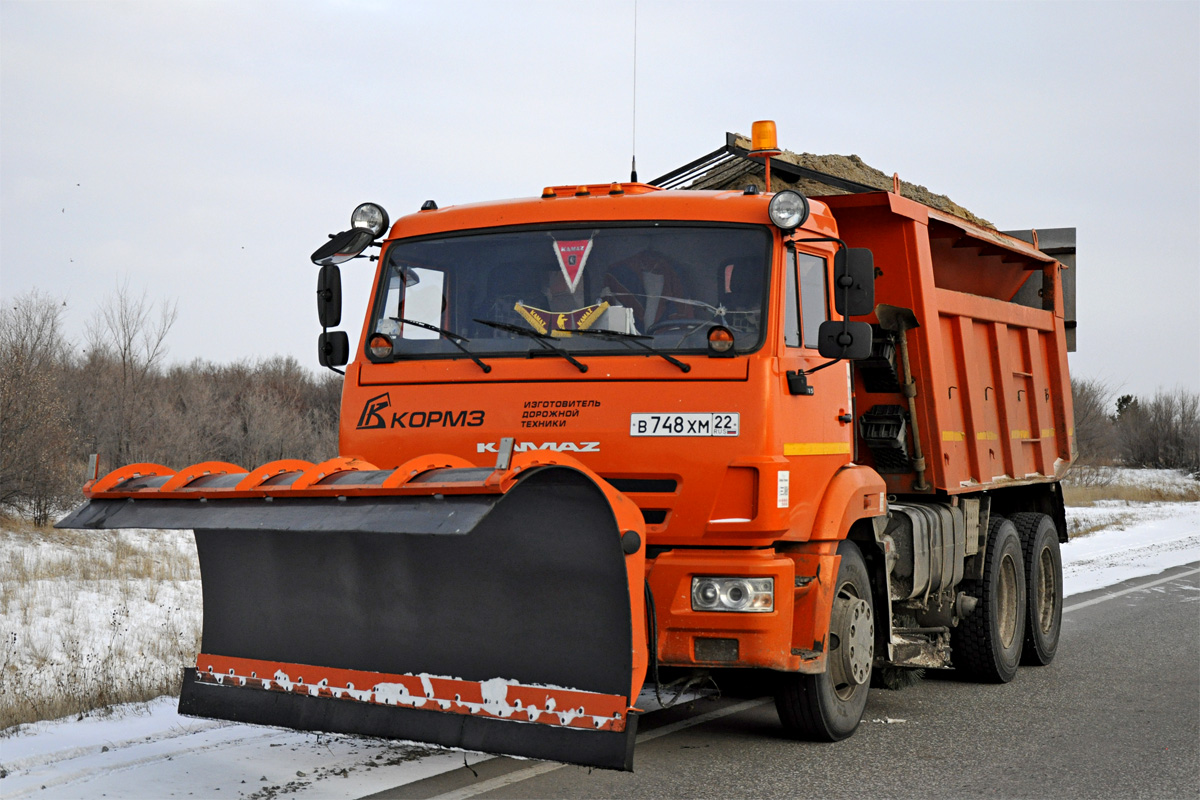 Алтайский край, № В 748 ХМ 22 — КамАЗ-65115-L4(19)