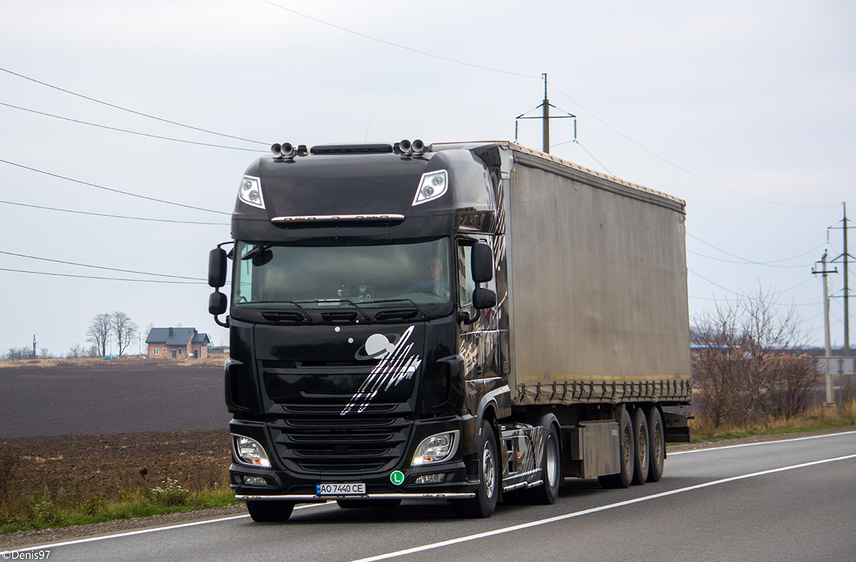 Закарпатская область, № АО 7440 СЕ — DAF XF Euro6 FT