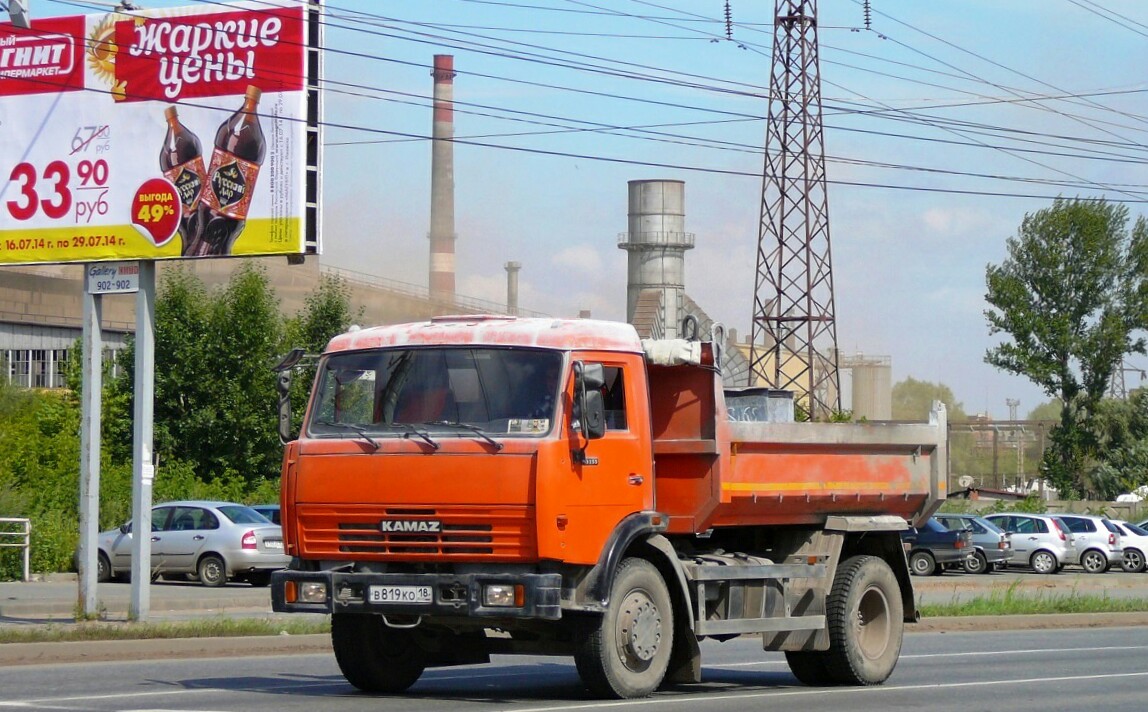 Удмуртия, № В 819 КО 18 — КамАЗ-43255-A3(96)