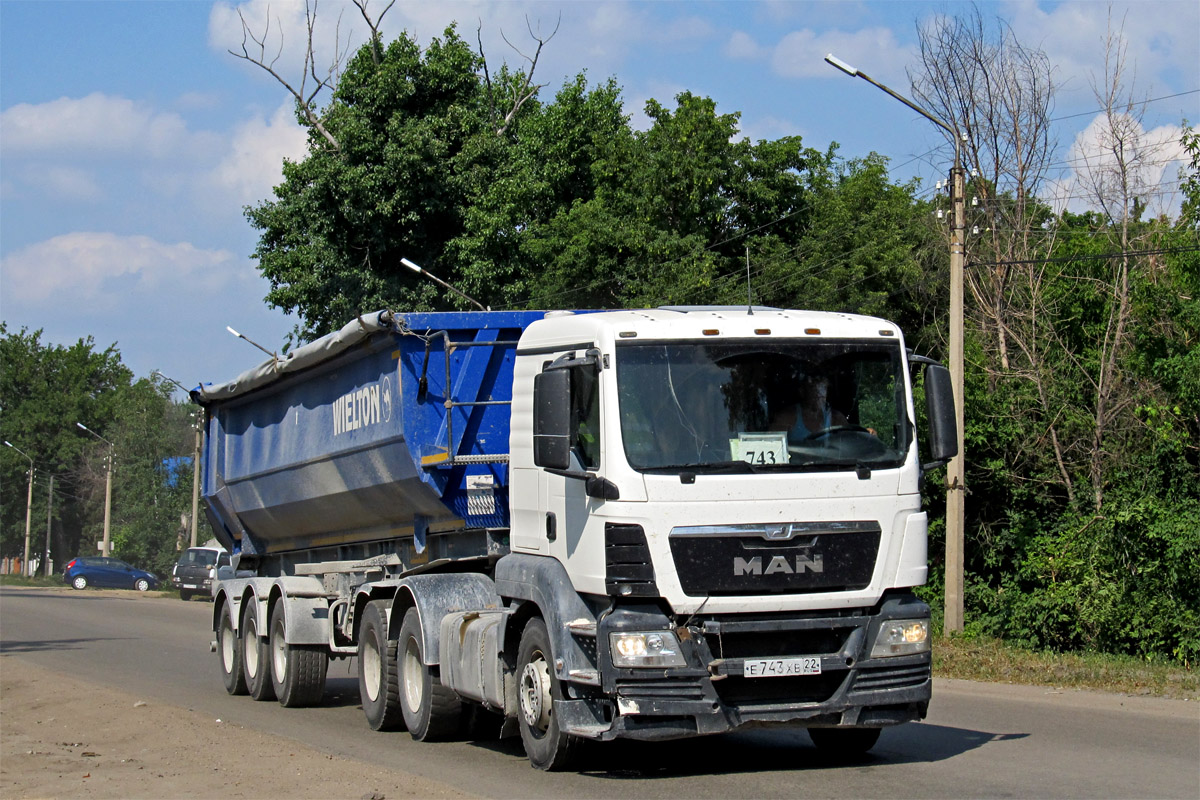 Алтайский край, № Е 743 ХВ 22 — MAN TGS 26.400
