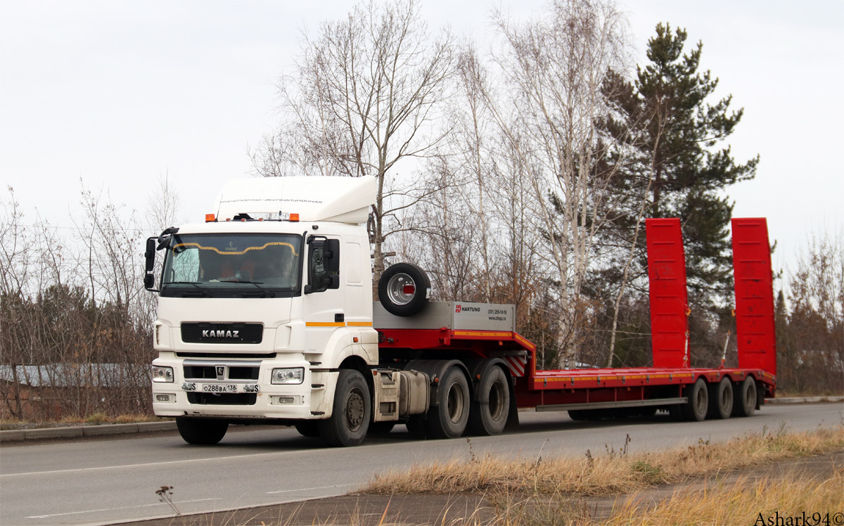 Красноярский край, № О 288 ВА 138 — КамАЗ-65206-T5(68); Красноярский край, № МУ 9687 24 — Hartung (общая модель)