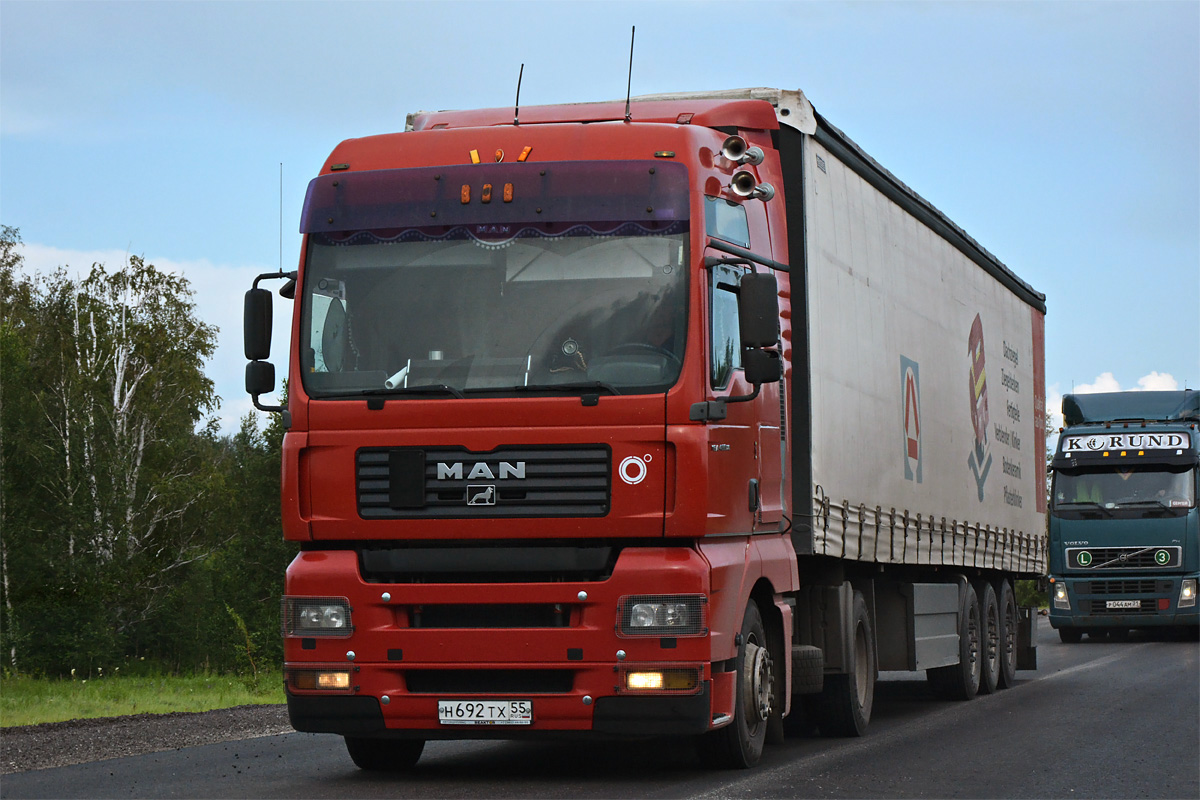 Омская область, № Н 692 ТХ 55 — MAN TGA 18.460