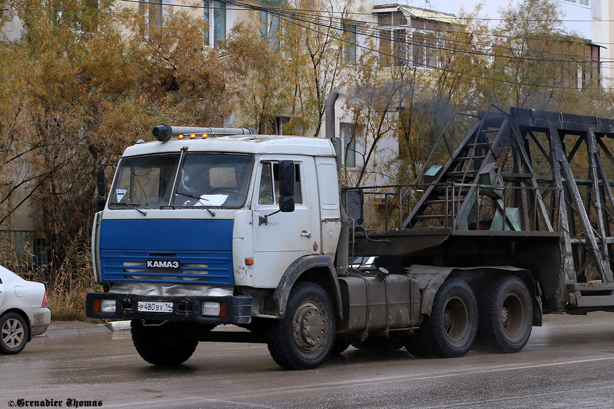 Саха (Якутия), № Р 480 ВХ 14 — КамАЗ-54115 [541150]