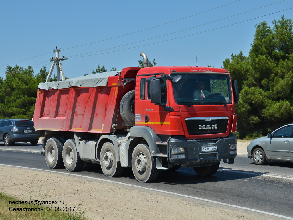 Севастополь, № А 414 ОТ 92 — MAN TGS 41.400