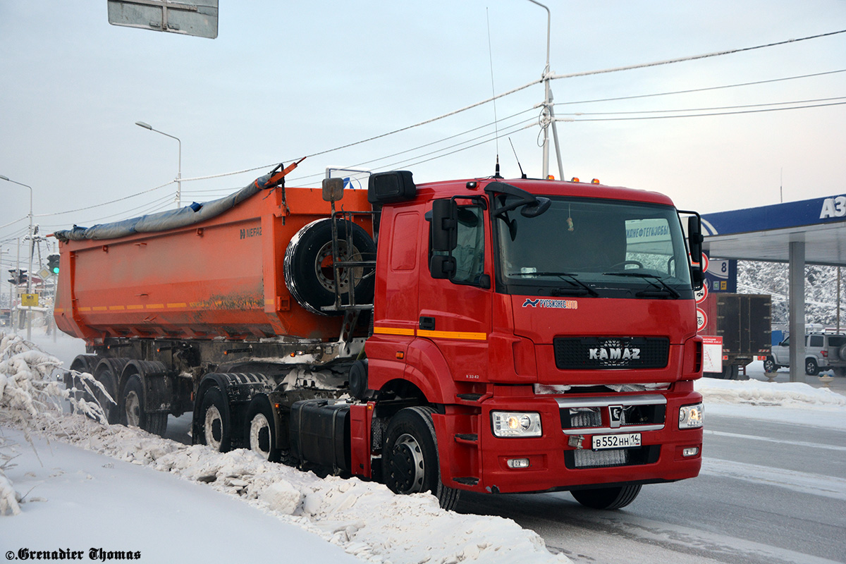 Саха (Якутия), № В 552 НН 14 — КамАЗ-65806-T5(68)