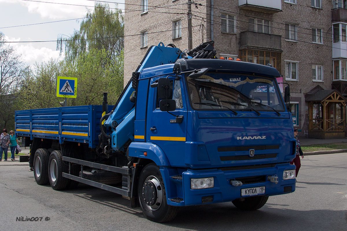 Удмуртия, № В 574 ЕС 18 — КамАЗ-65117-L4(19)